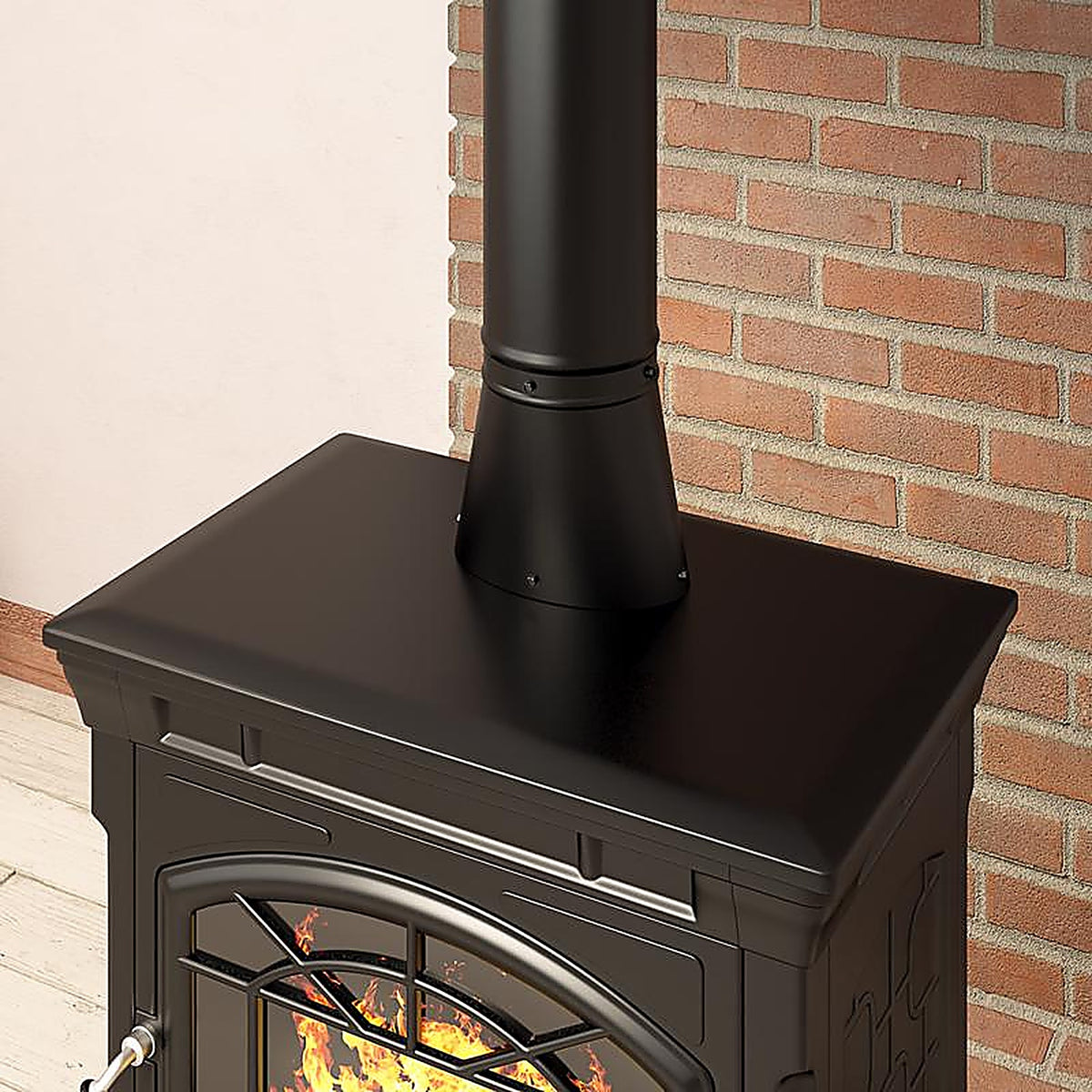 Imperial BM0039 6 in. Dia. x 7 in. L Steel Stove Pipe