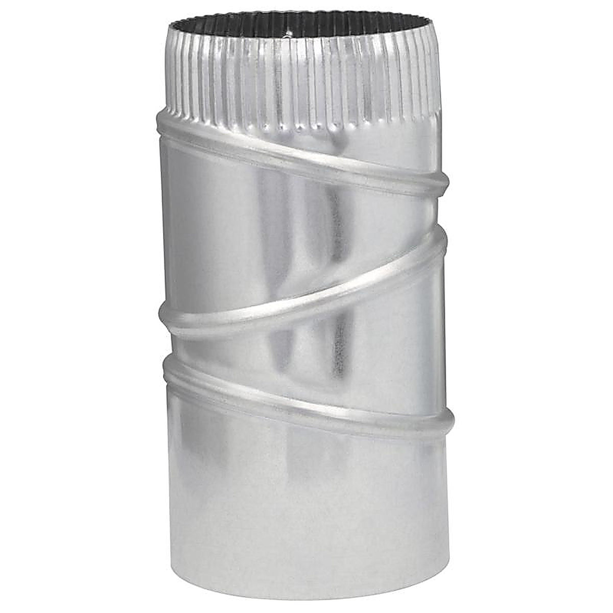 Imperial GV0284-C 4 in. Dia. x 4 in. Dia. Adjustable 90 deg. Galvanized Steel Stove Pipe Elbow