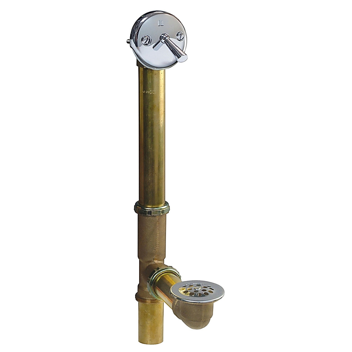 Keeney 606RB 1-1/2 in. Dia. Brass Triplever Bath Drain