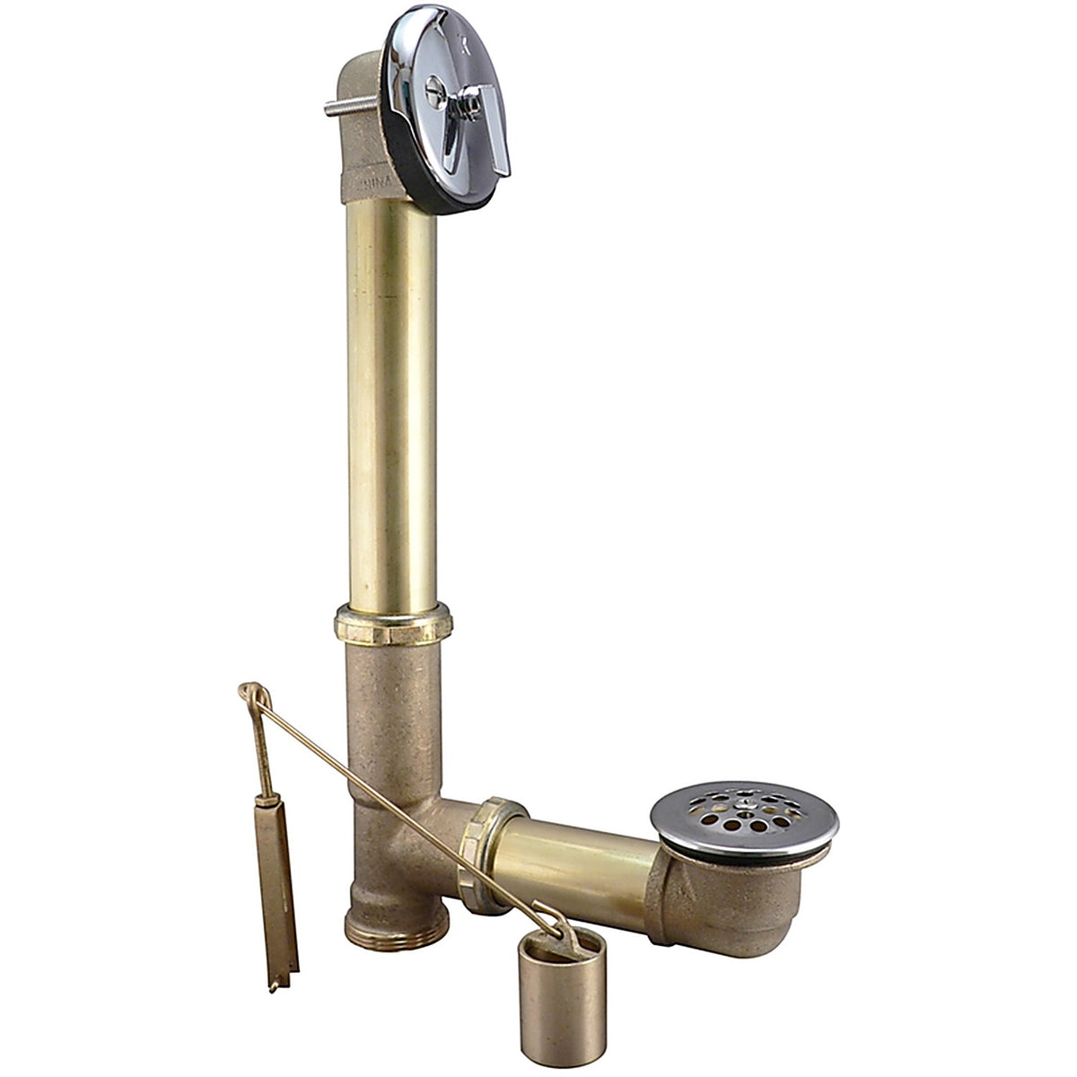 Keeney 606RB 1-1/2 in. Dia. Brass Triplever Bath Drain