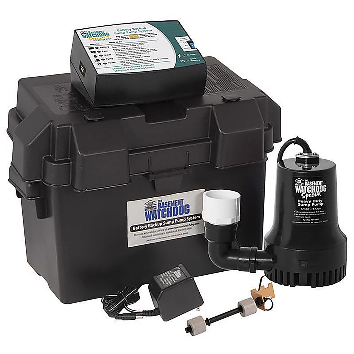 Basement Watchdog BWSP 1/3 hp 2,600 gph Thermoplastic Dual Reed Switch Battery Backup Sump Pump