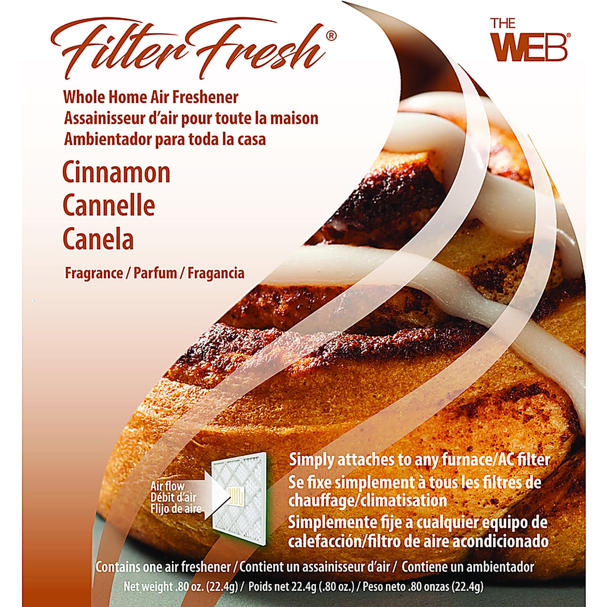Filter Fresh WCIN Cinnamon Scent Air Freshener 0.8 oz. Gel