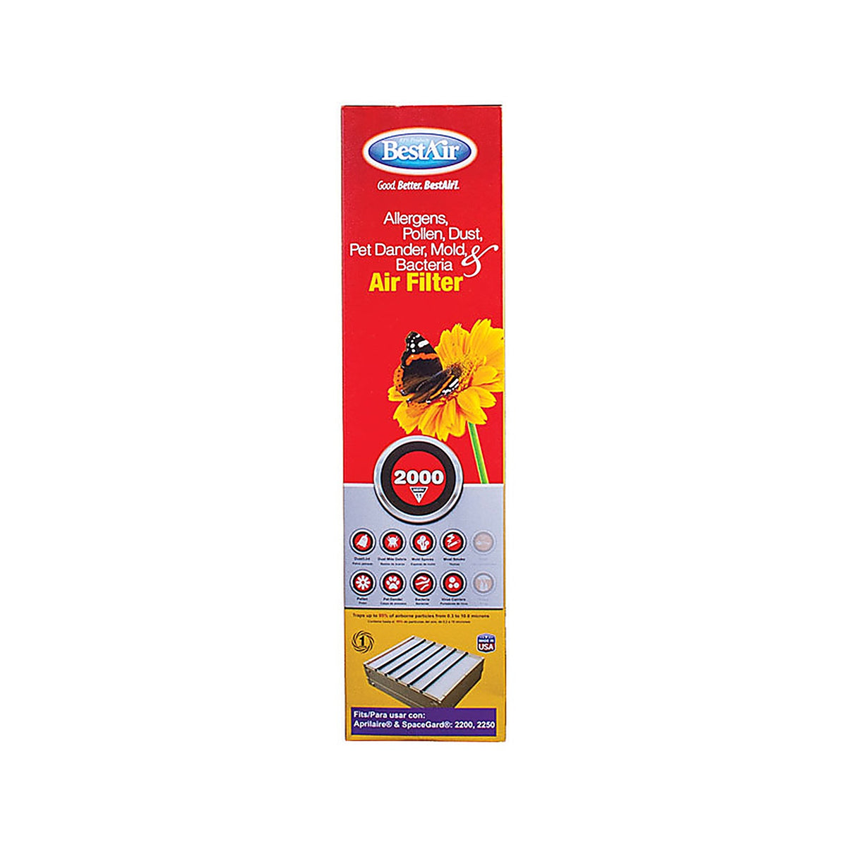 BestAir A201-SGM-11R 25 in. W x 20 in. H x 6 in. D 11 MERV Air Filter