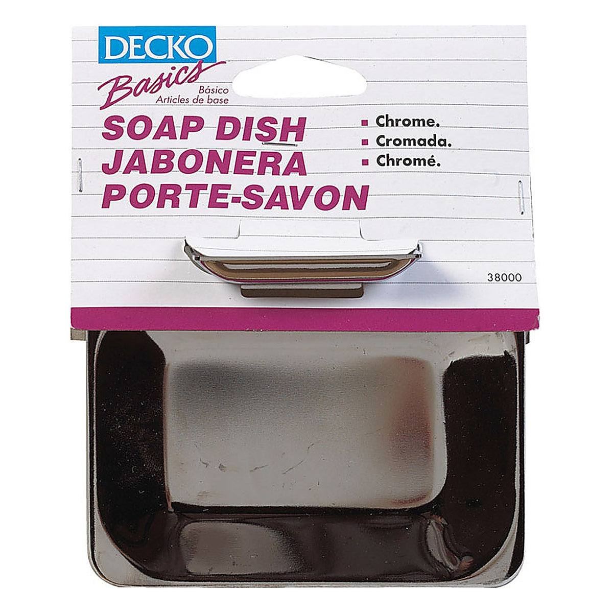 Decko 38000 Chrome Silver Steel Soap Dish