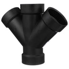 Charlotte Pipe ABS006110800HA 2 in. Hub x 2 in. Dia. Hub ABS Double Wye
