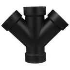 Charlotte Pipe ABS006110800HA 2 in. Hub x 2 in. Dia. Hub ABS Double Wye