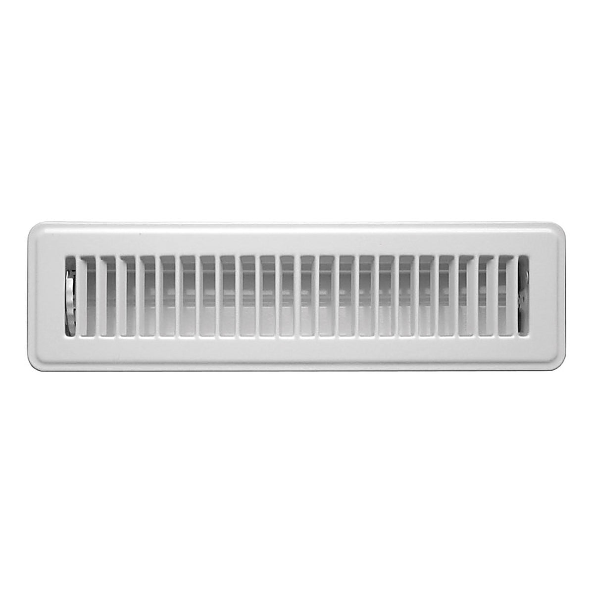 Tru Aire C150MWT 02X12 2 in. H x 12 in. W 2-Way Powder Coat White Steel Floor Register