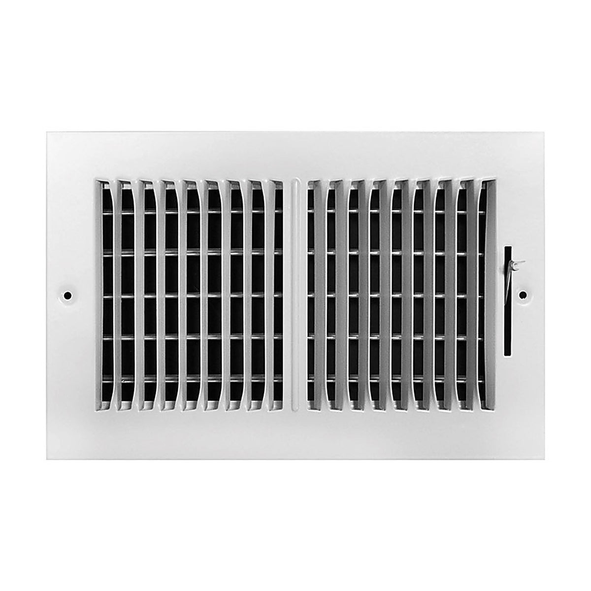 Tru Aire C102M 10X06 6 in. H x 10 in. W 2-Way Powder Coat White Steel Wall/Ceiling Register