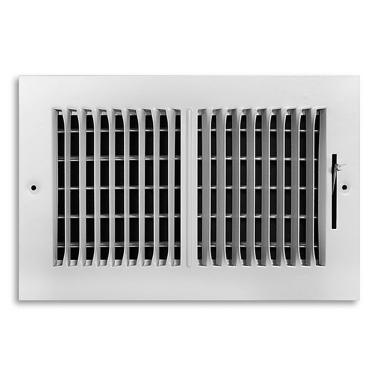 Tru Aire C102M 10X06 6 in. H x 10 in. W 2-Way Powder Coat White Steel Wall/Ceiling Register