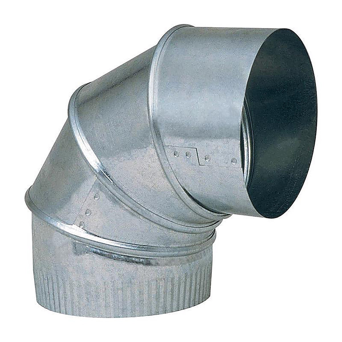 Imperial GV0281-C 3 in. Dia. x 3 in. Dia. Adjustable 90 deg. Galvanized Steel Stove Pipe Elbow