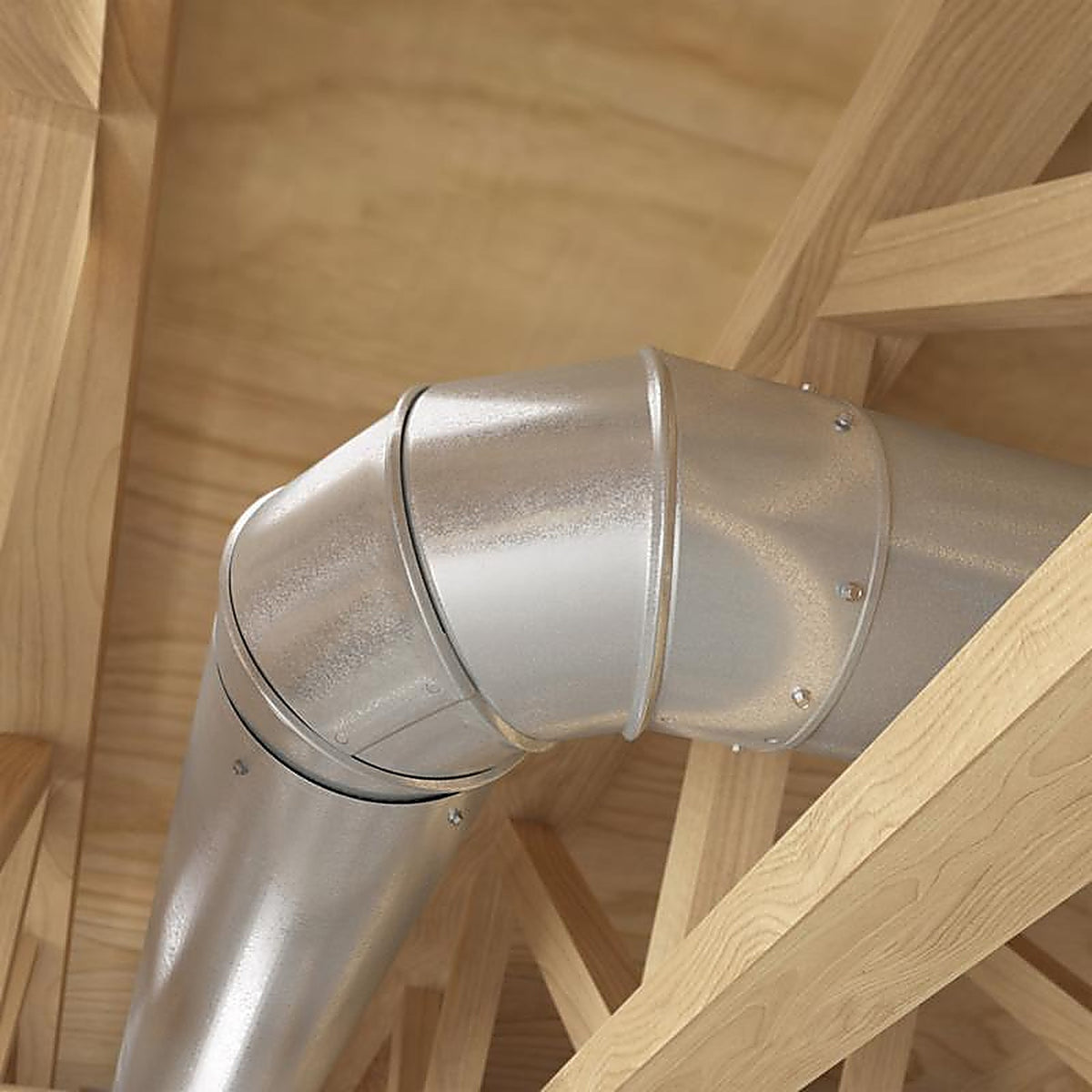 Imperial GV0281-C 3 in. Dia. x 3 in. Dia. Adjustable 90 deg. Galvanized Steel Stove Pipe Elbow