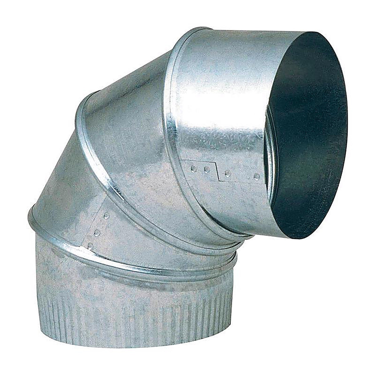 Imperial GV0285-C 4 in. Dia. x 4 in. Dia. Adjustable 90 deg. Galvanized Steel Elbow Exhaust