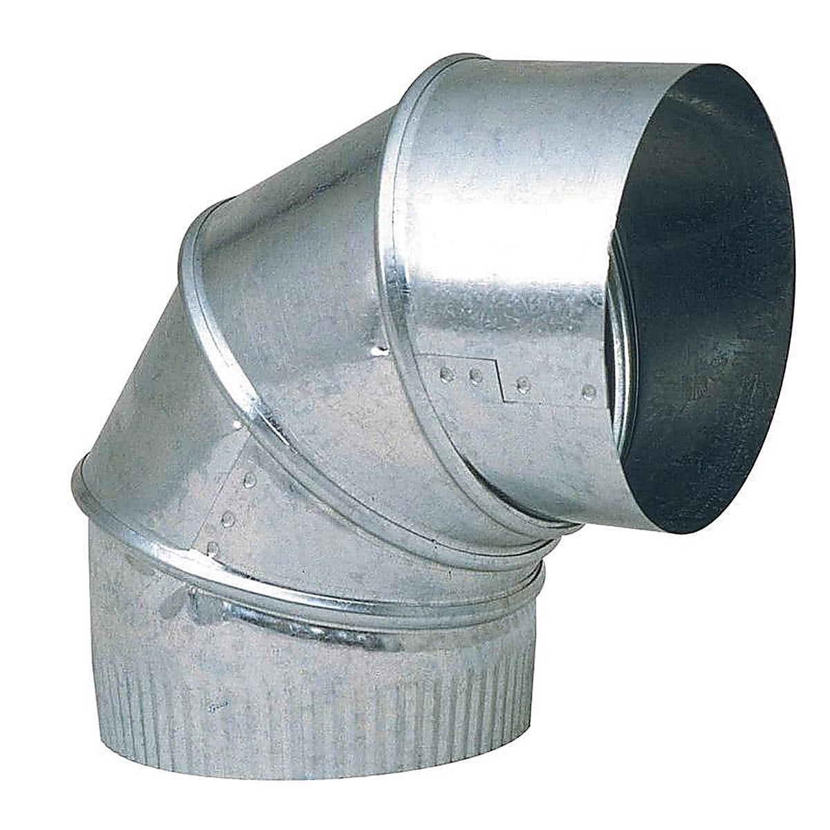 Imperial GV0302-A 8 in. Dia. x 8 in. Dia. Adjustable 90 deg. Galvanized Steel Elbow Exhaust