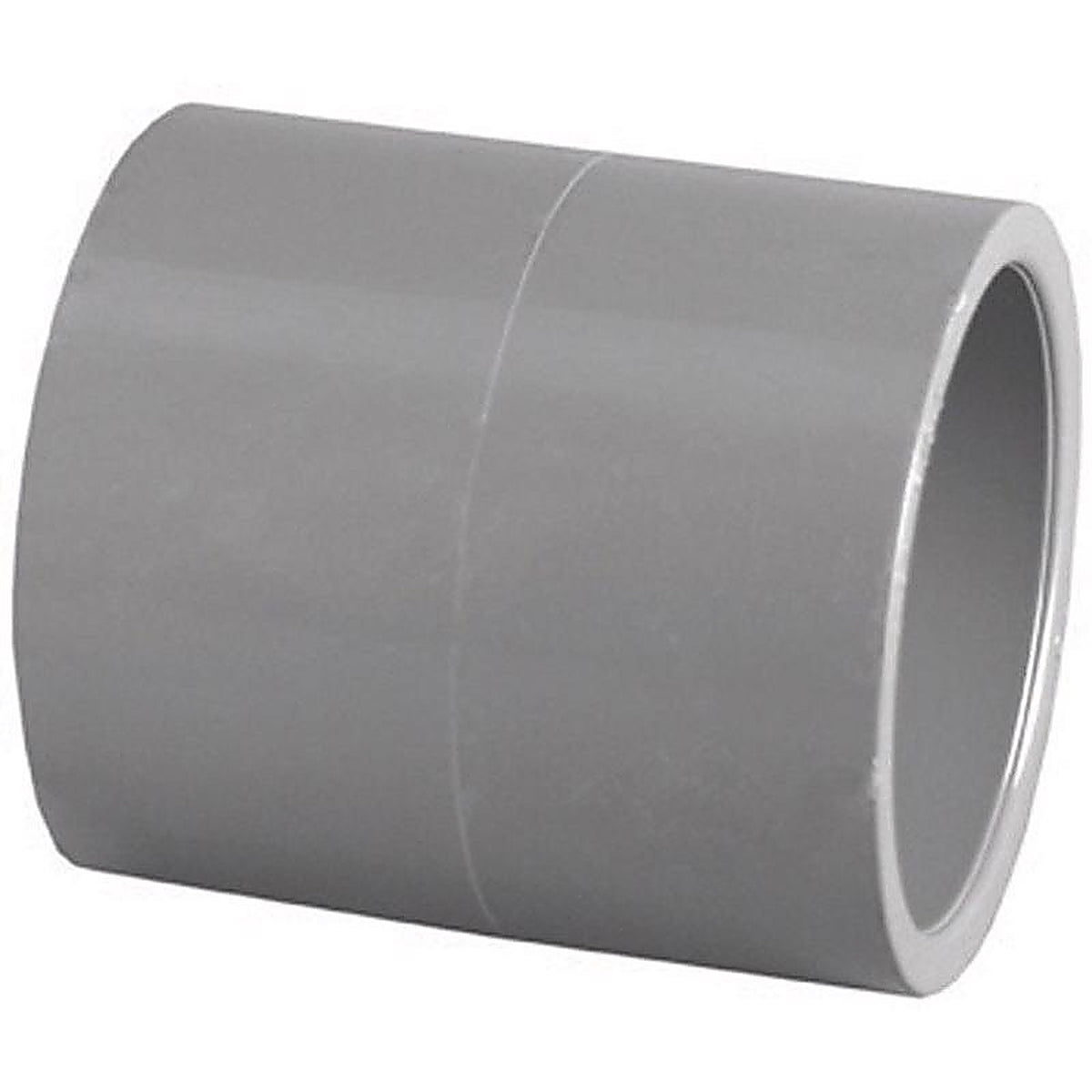 Charlotte Pipe PVC 08100 1800 Schedule 80 1-1/2 in. Slip x 1-1/2 in. Dia. Slip PVC Coupling