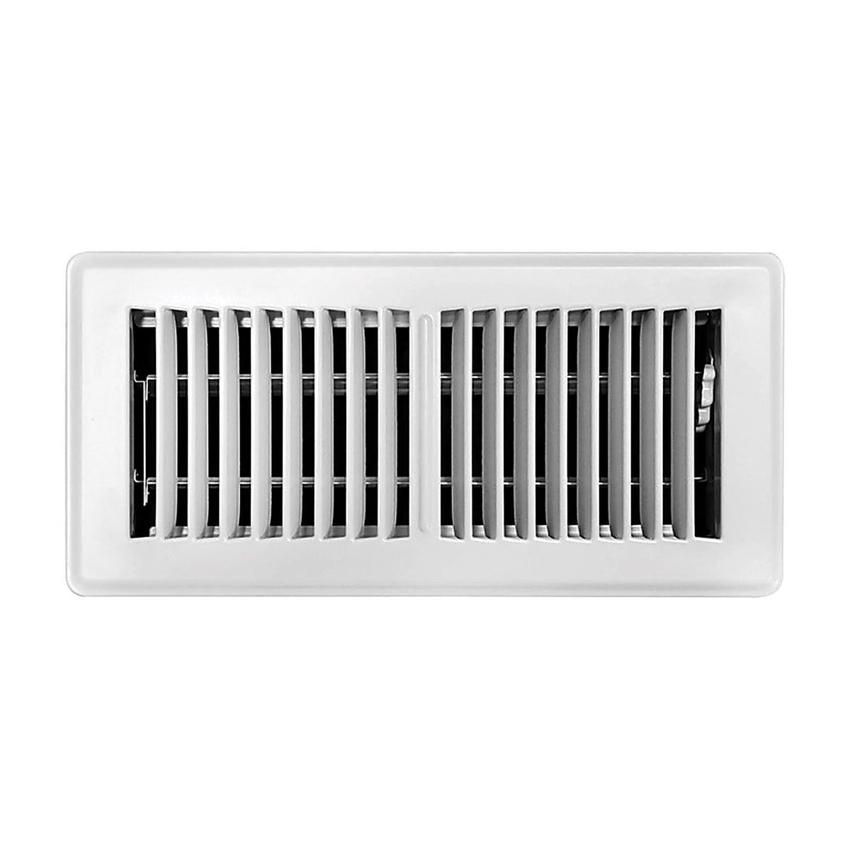 Tru Aire C150MWT 04X10 4 in. H x 10 in. W 2-Way Powder Coat White Steel Floor Register