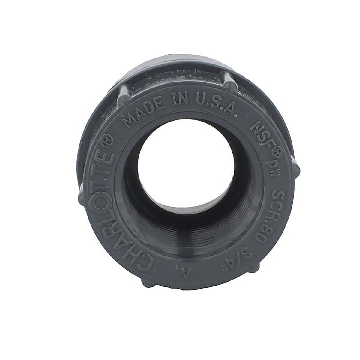 Charlotte Pipe PVC 08101 1200 Schedule 80 3/4 in. Slip x 3/4 in. Dia. FPT PVC Adapter