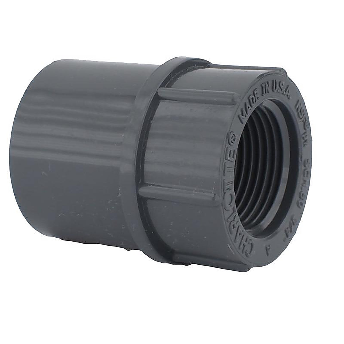 Charlotte Pipe PVC 08101 1400 Schedule 80 1 in. Slip x 1 in. Dia. FPT PVC Adapter