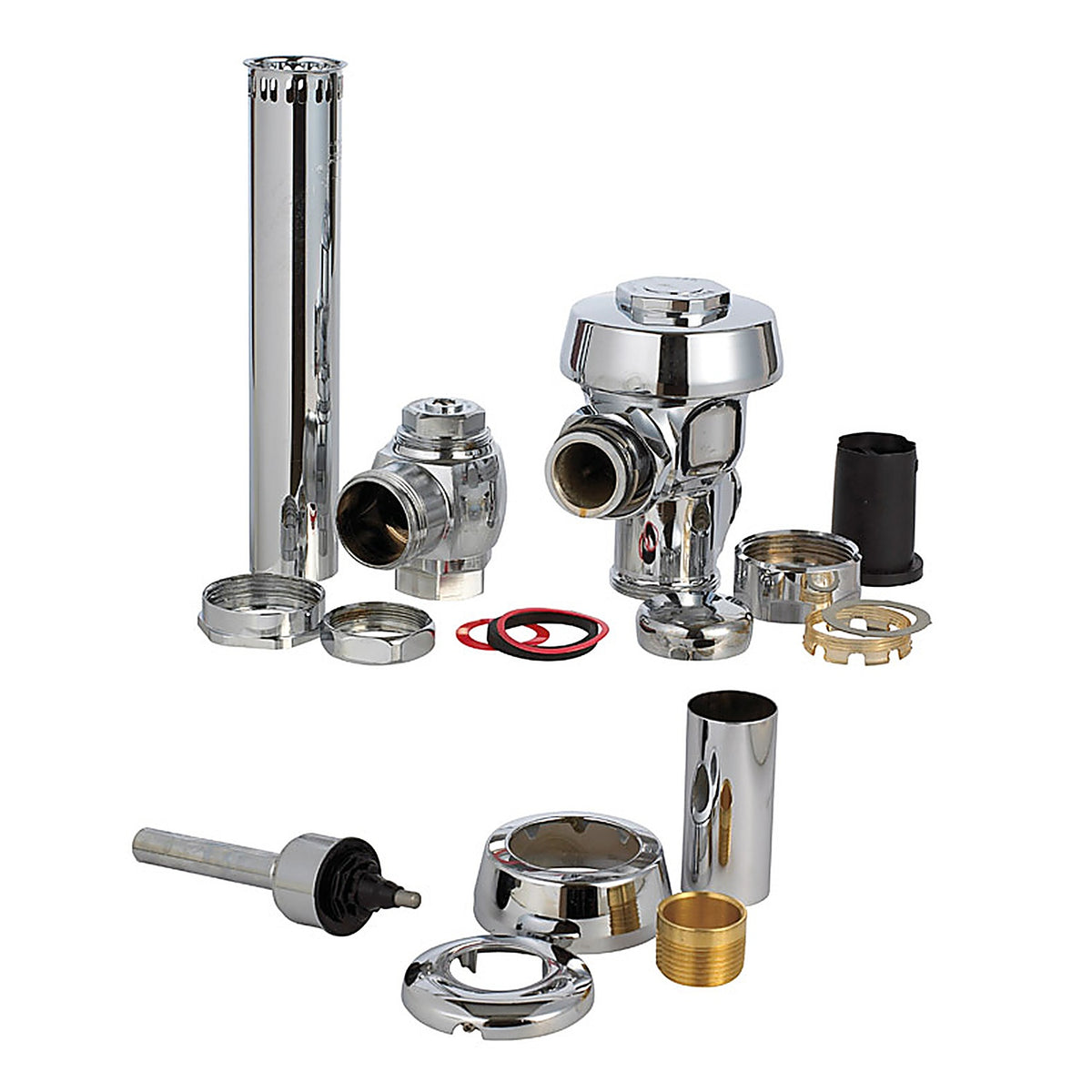 Sloan 3080153 Regal Flush Valve Silver Polished Chrome Brass