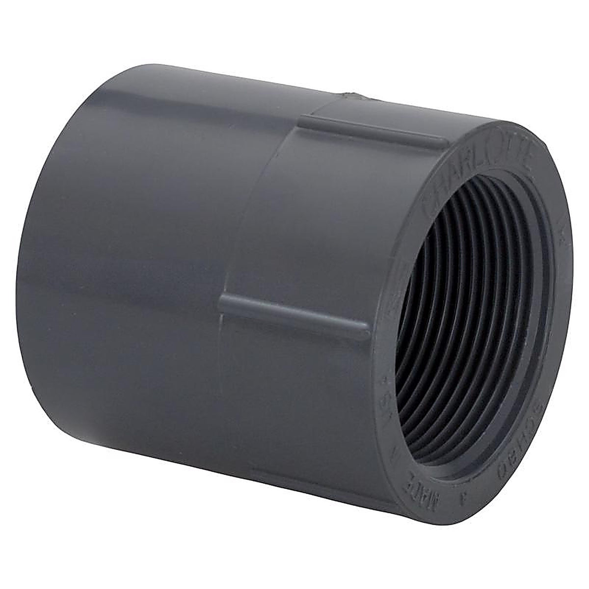 Charlotte Pipe PVC 08101 2000 Schedule 80 2 in. Slip x 2 in. Dia. FPT PVC Adapter