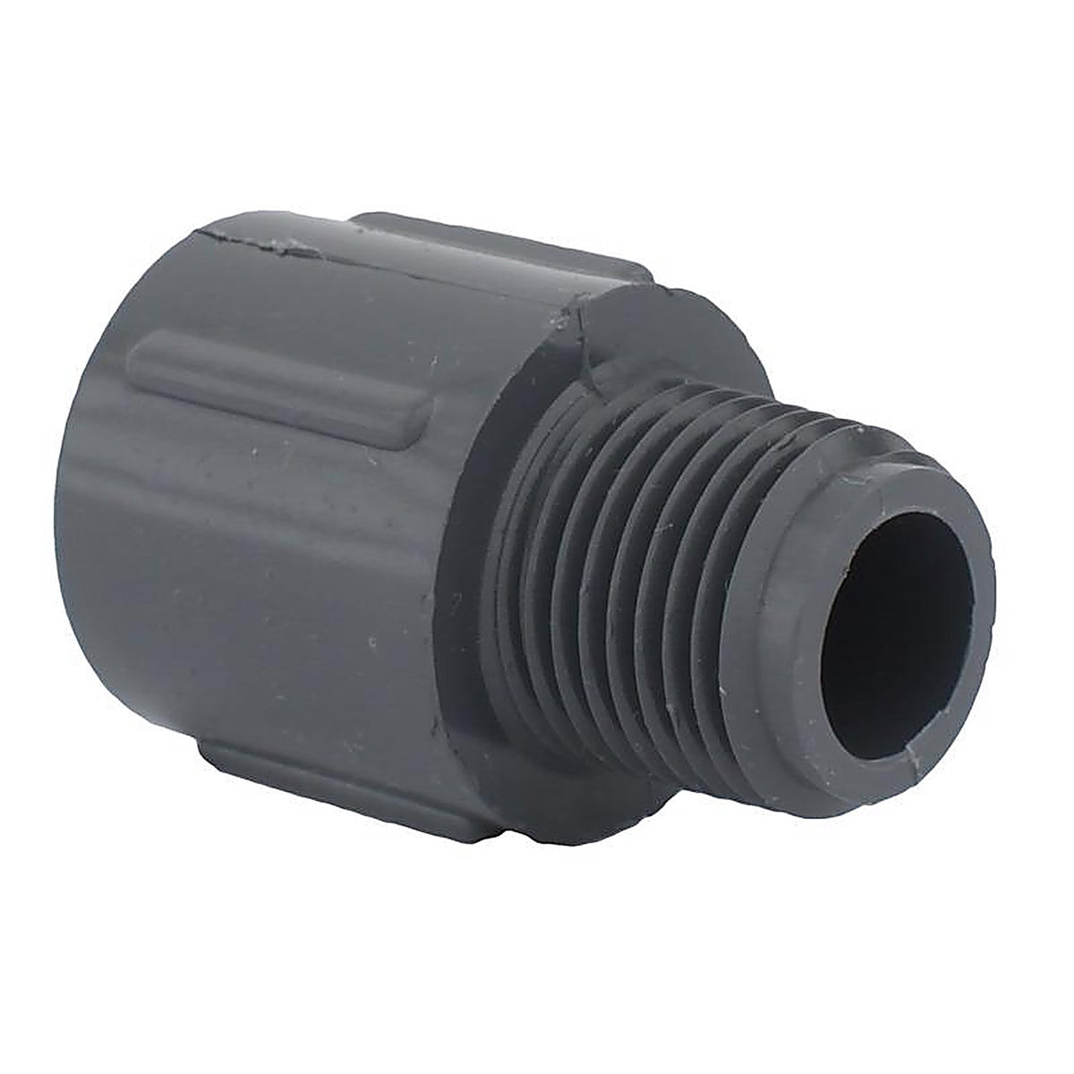 Charlotte Pipe PVC 08109 0600 1/2 in. Slip x 1/2 in. Dia. MPT PVC Adapter