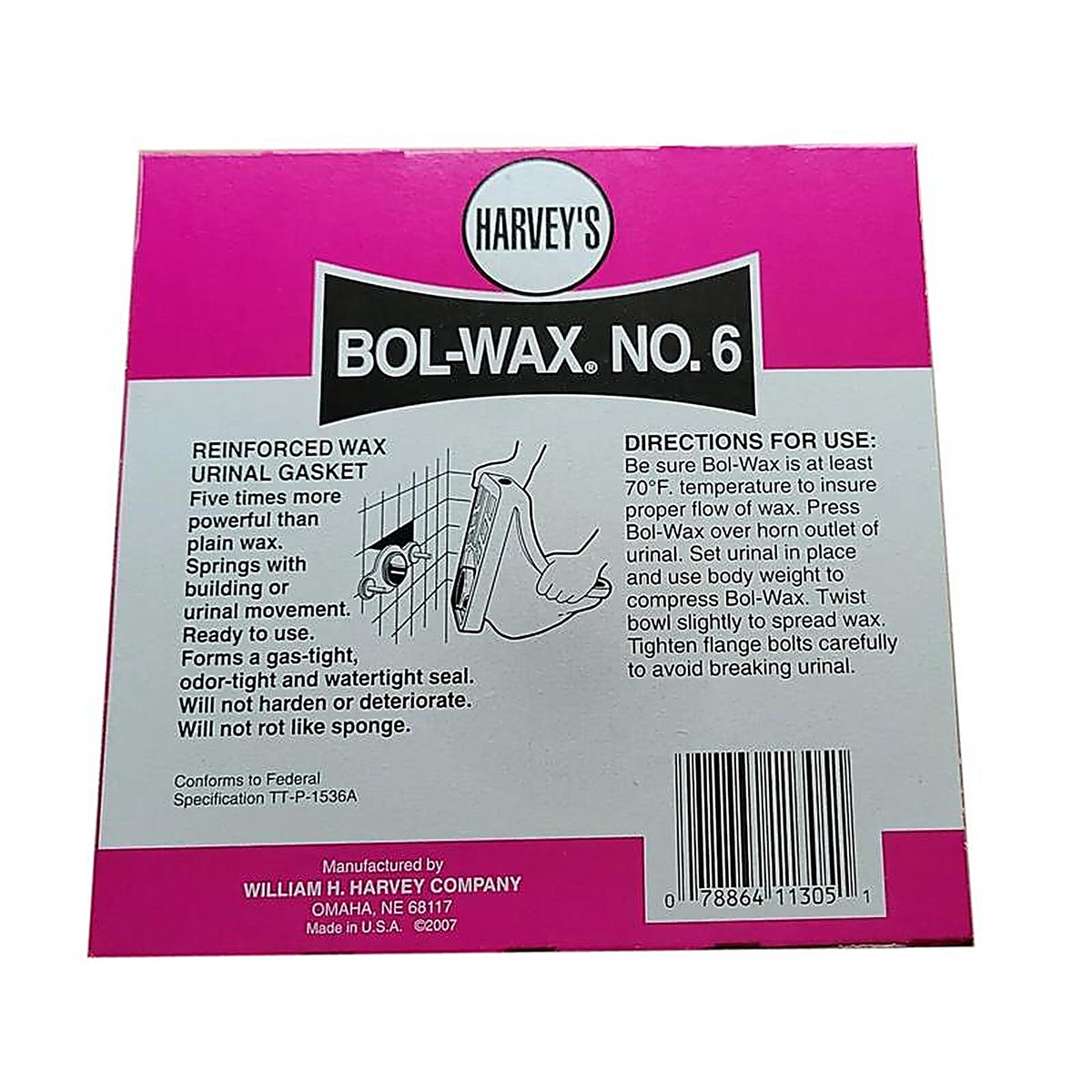 Harvey's 11305 Urinal Gasket