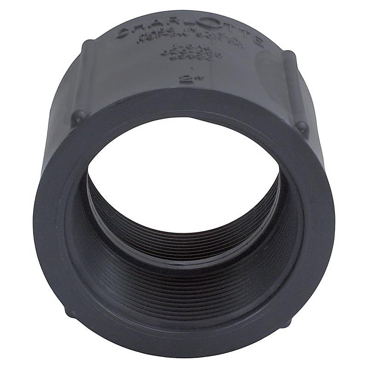 Charlotte Pipe PVC 08102 2000 Schedule 80 2 in. FPT x 2 in. Dia. FPT PVC Coupling
