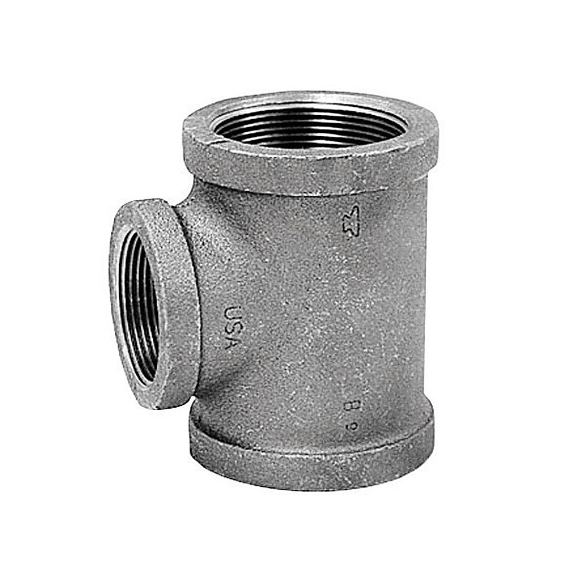 Anvil 8700122800 1 in. FPT x 1 in. Dia. FPT Galvanized Malleable Iron Reducing Tee