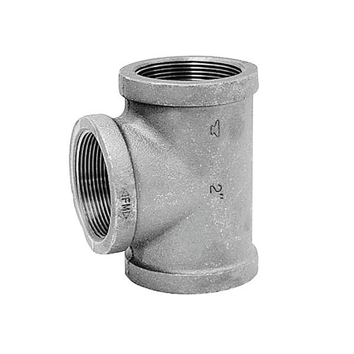 Anvil 8700121158 2 in. FPT x 2 in. Dia. FPT Galvanized Malleable Iron Reducing Tee