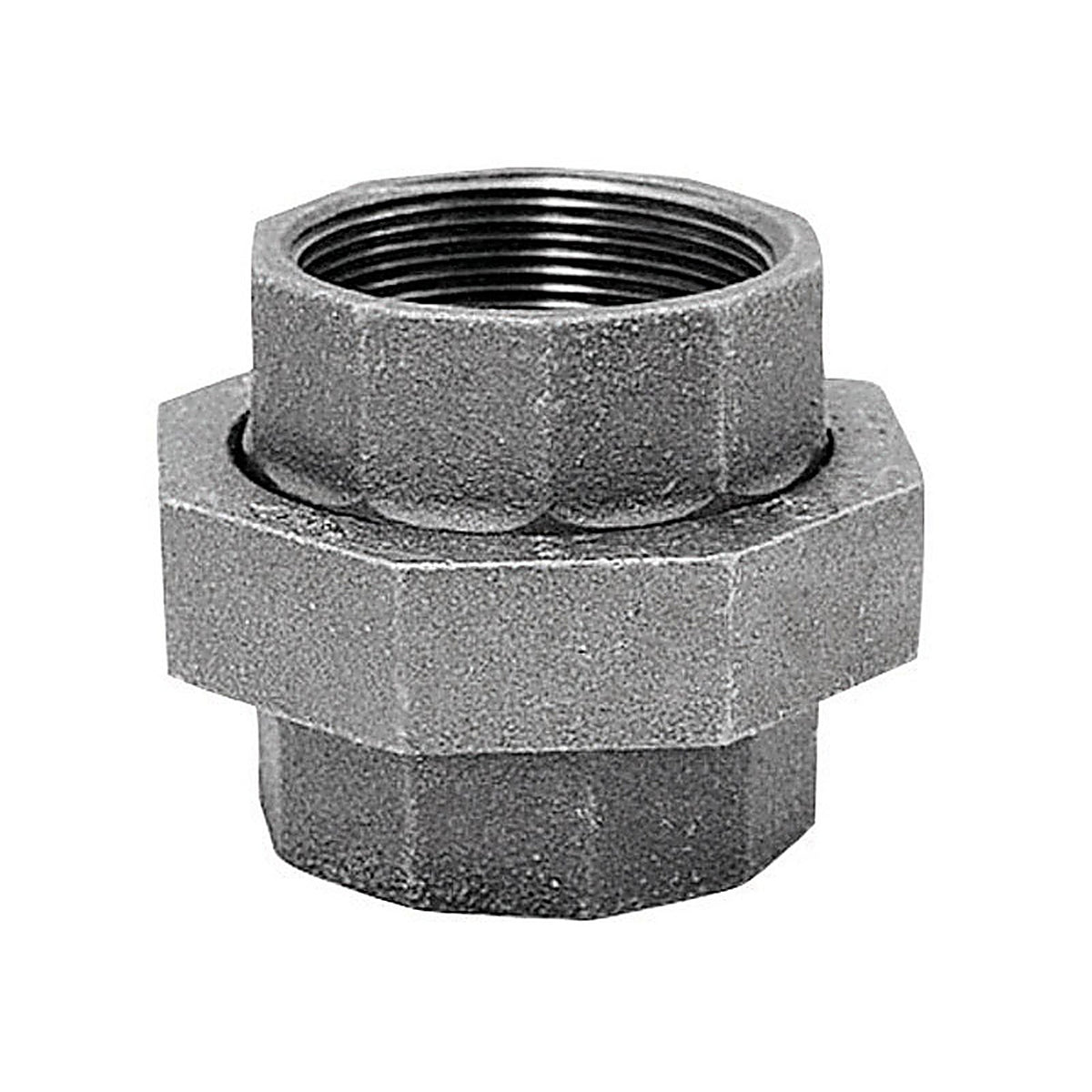Anvil 8700163655 2 in. FPT x 2 in. Dia. FPT Galvanized Malleable Iron Union