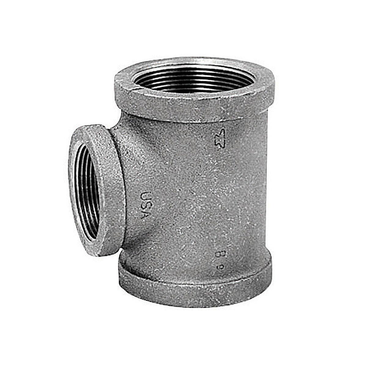 Anvil 8700121307 3/4 in. FPT x 3/4 in. Dia. FPT Black Malleable Iron Reducing Tee