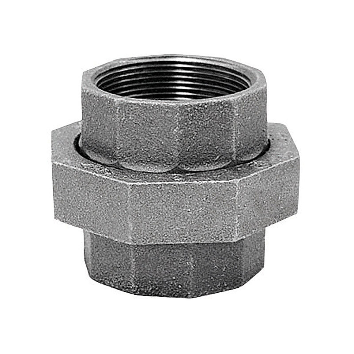 Anvil 8700162954 1/2 in. FPT x 1 in. Dia. FPT Black Malleable Iron Union
