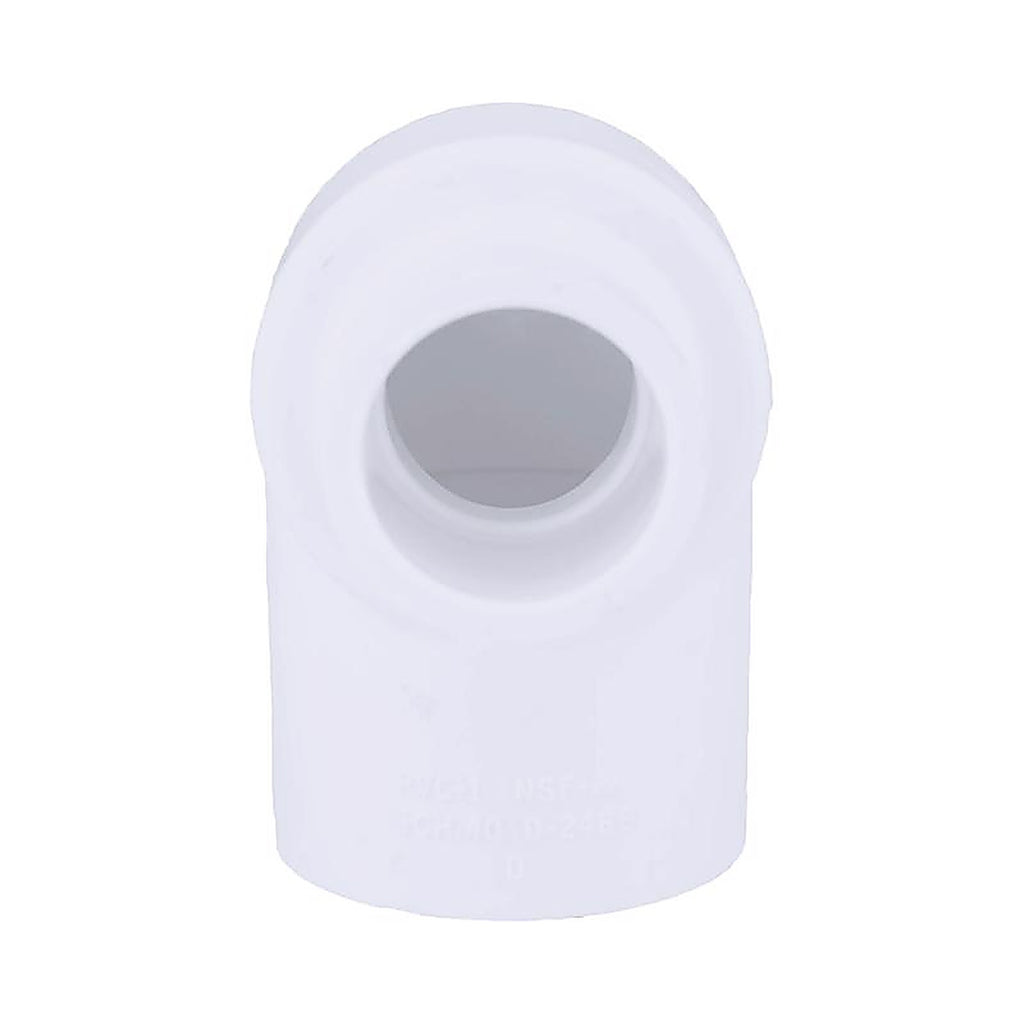 Charlotte Pipe PVC 02300 4000 Schedule 40 1 in. Slip x 1/2 in. Dia. Slip PVC Elbow