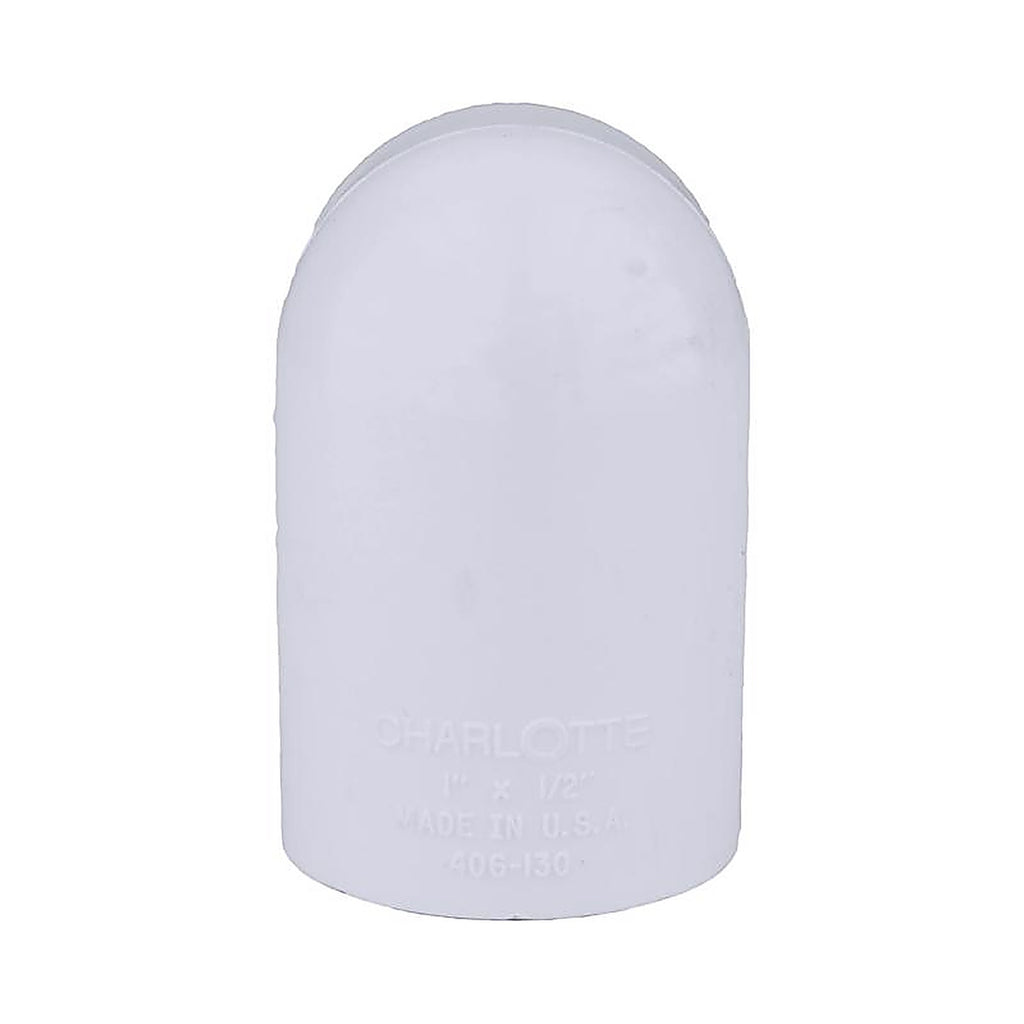 Charlotte Pipe PVC 02300 4000 Schedule 40 1 in. Slip x 1/2 in. Dia. Slip PVC Elbow