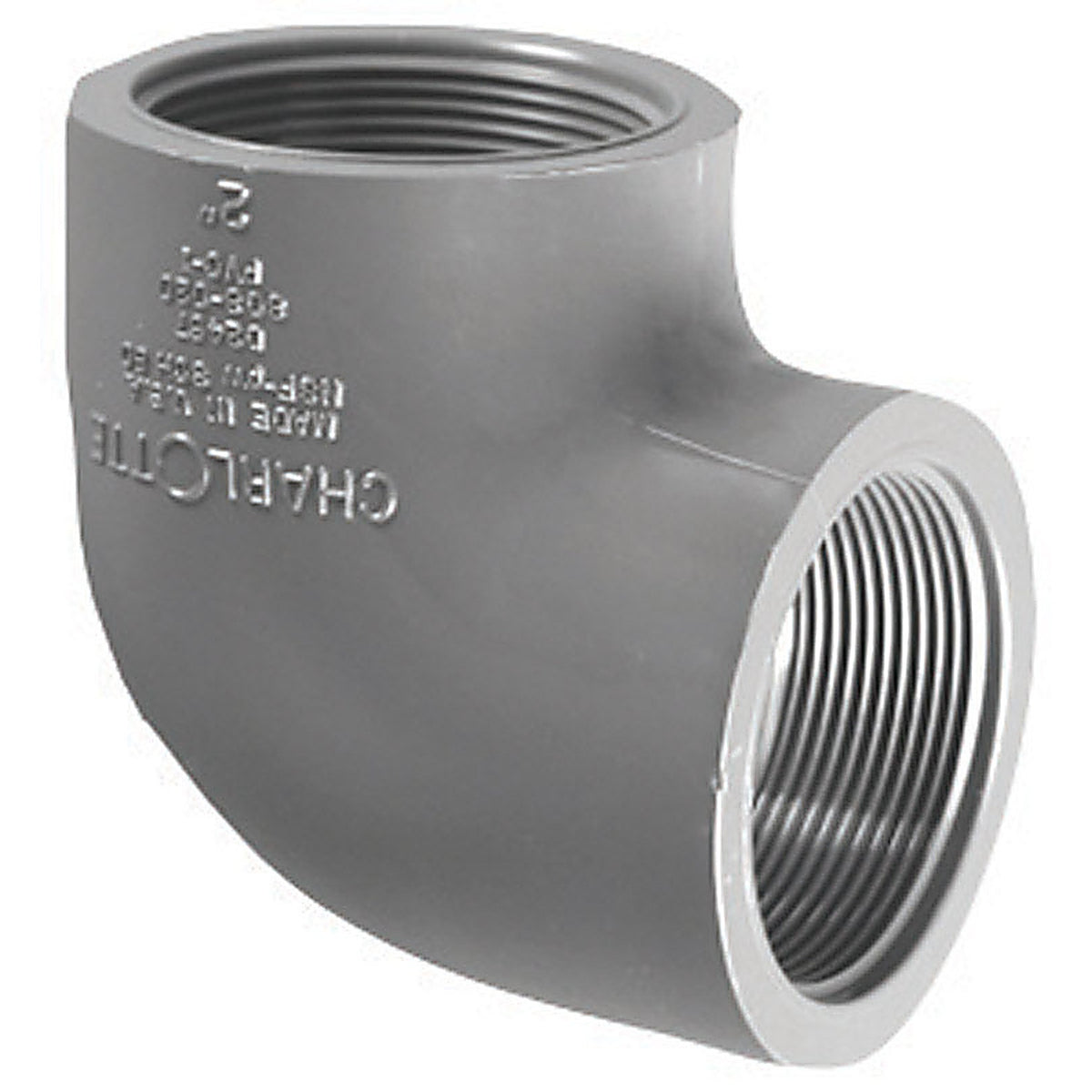 Charlotte Pipe PVC 08302 1200 Schedule 80 3/4 in. FPT x 3/4 in. Dia. FPT PVC Elbow