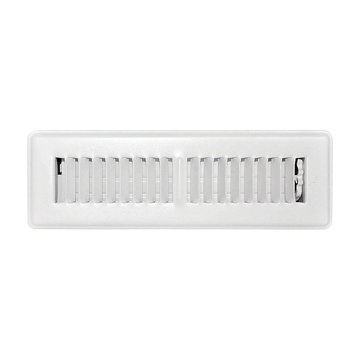 Tru Aire C150MWT 02X10 2 in. H x 10 in. W 2-Way Powder Coat White Steel Floor Register