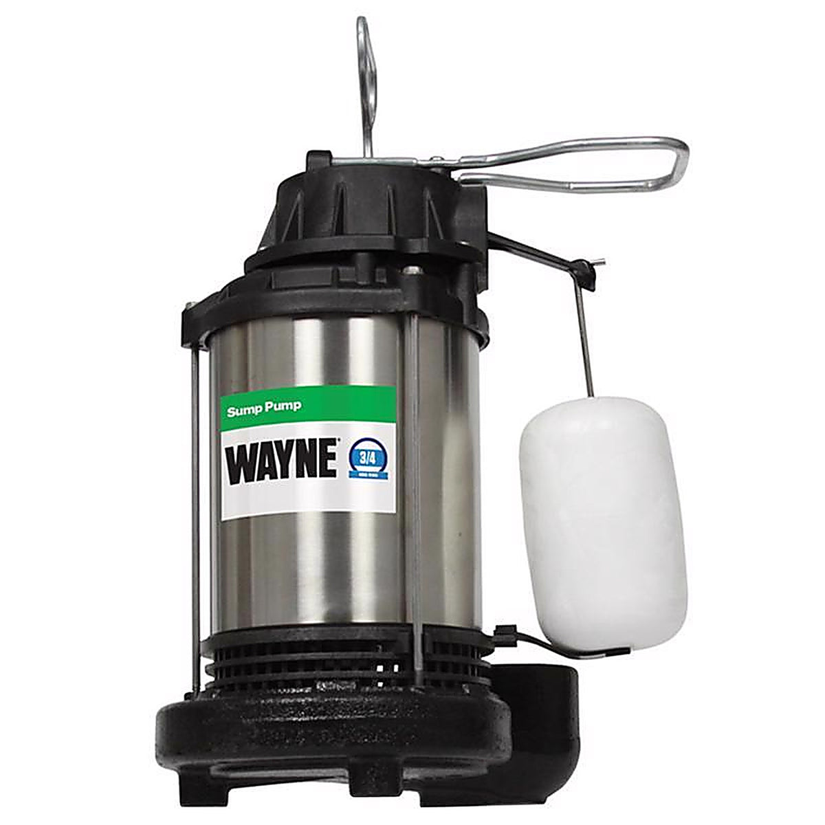 Wayne CDU980E 3/4 hp 5,673 gph Stainless Steel Vertical Float Switch AC Submersible Sump Pump
