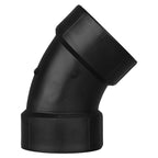 Charlotte Pipe ABS003211000 3 in. Hub x 3 in. Dia. Hub ABS 45 Degree Elbow