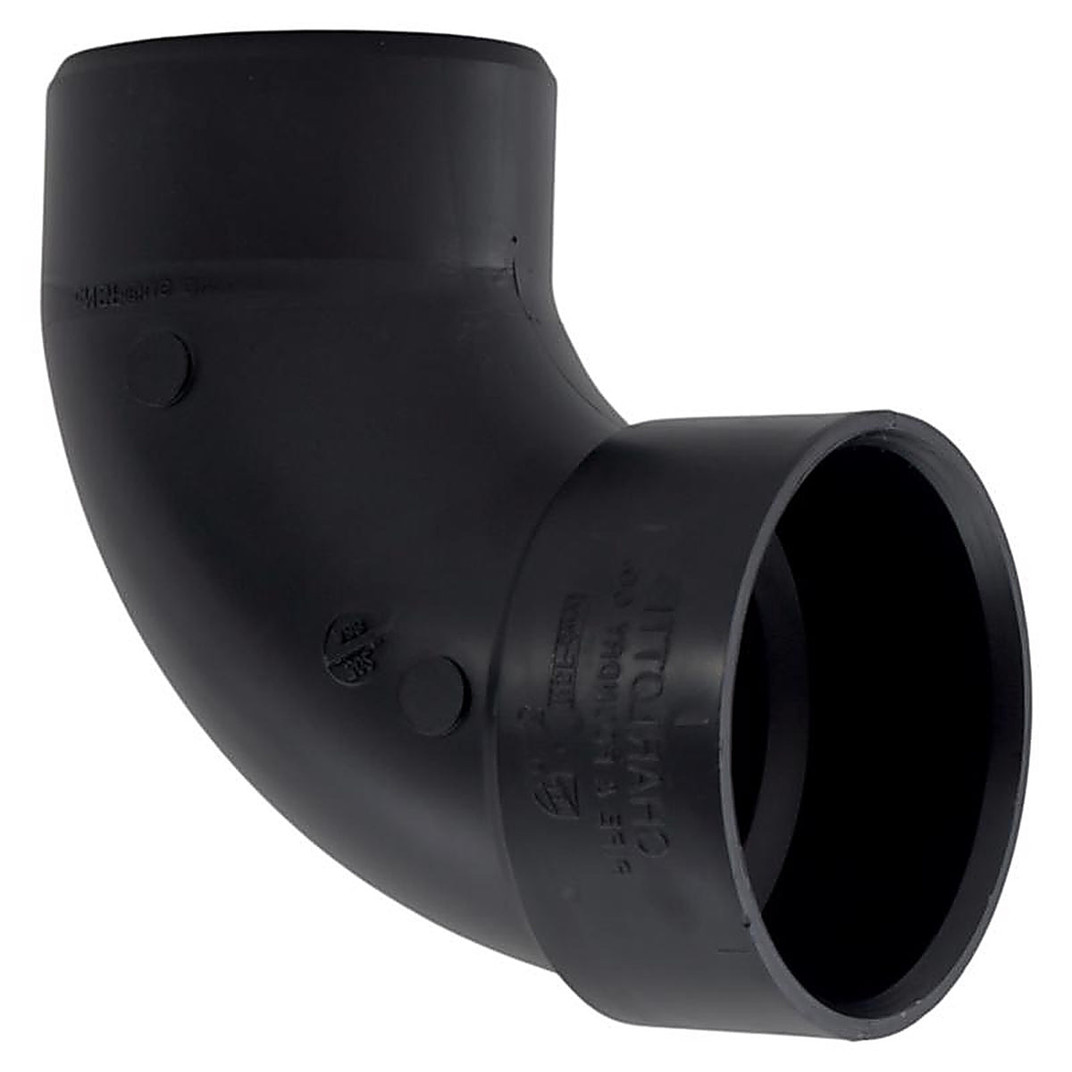 Charlotte Pipe ABS003021000 3 in. Hub x 3 in. Dia. Spigot ABS 90 Degree Elbow