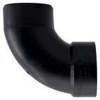 Charlotte Pipe ABS003021000 3 in. Hub x 3 in. Dia. Spigot ABS 90 Degree Elbow