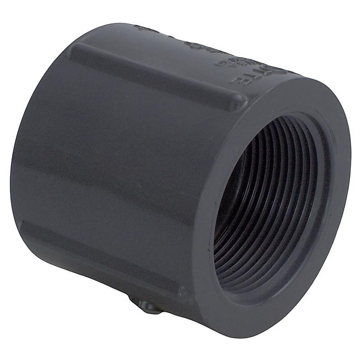 Charlotte Pipe PVC 08102 1400 Schedule 80 1 in. FPT x 1 in. Dia. FPT PVC Coupling