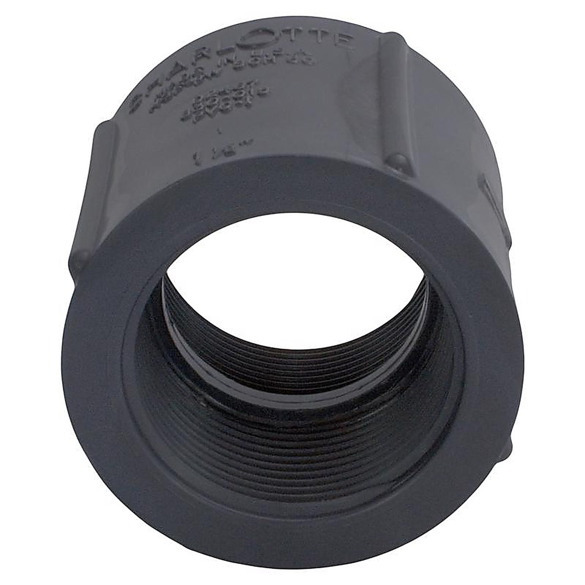 Charlotte Pipe PVC 08102 1400 Schedule 80 1 in. FPT x 1 in. Dia. FPT PVC Coupling
