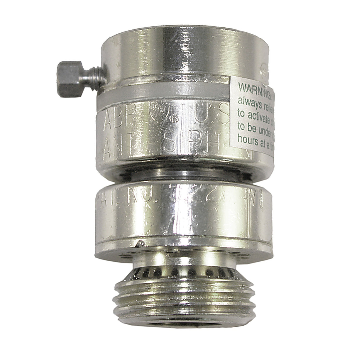 Arrowhead PK1390 1-1/16 Fine Threaded x 3/4 MHT Brass Vacuum Breaker 1