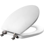 Bemis 44BN-000 Mayfair Round White Molded Wood Toilet Seat