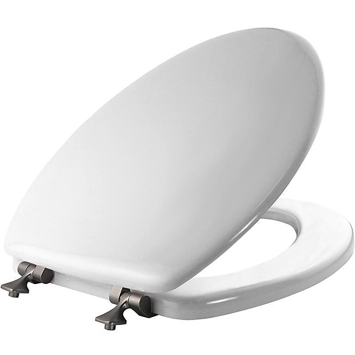 Bemis 144BN-000 Mayfair Elongated White Molded Wood Toilet Seat