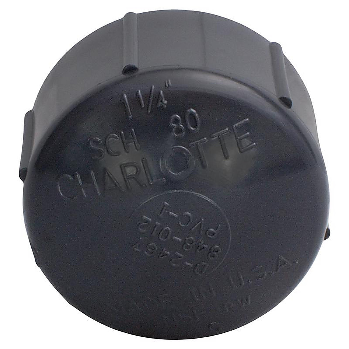 Charlotte Pipe PVC081171200 Schedule 80 3/4 in. MPT x 3/4 in. Dia. FPT PVC Threaded Cap