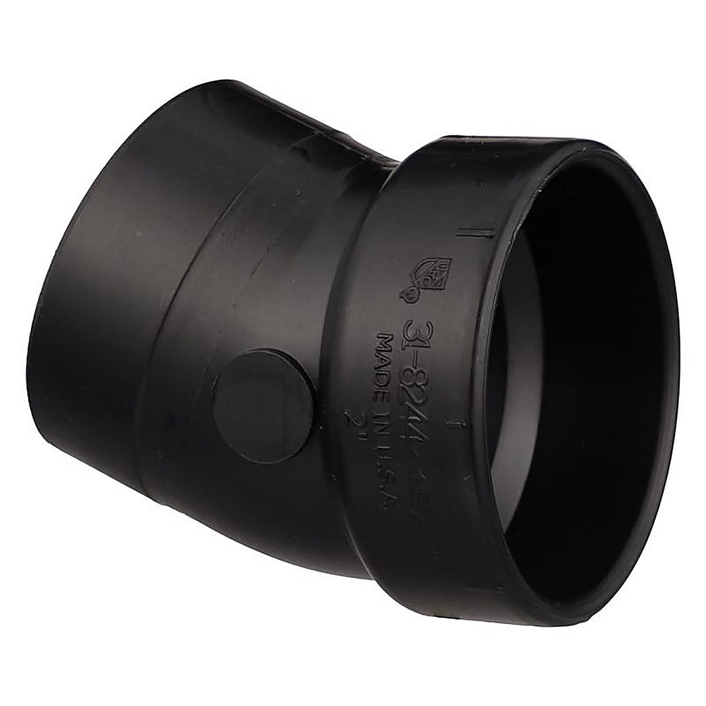 Charlotte Pipe ABS003260800 2 in. Slip x 2 in. Dia. Hub ABS Elbow