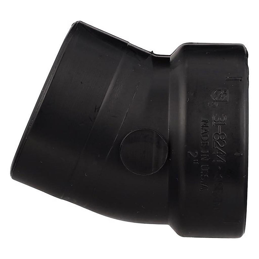Charlotte Pipe ABS003260800 2 in. Slip x 2 in. Dia. Hub ABS Elbow