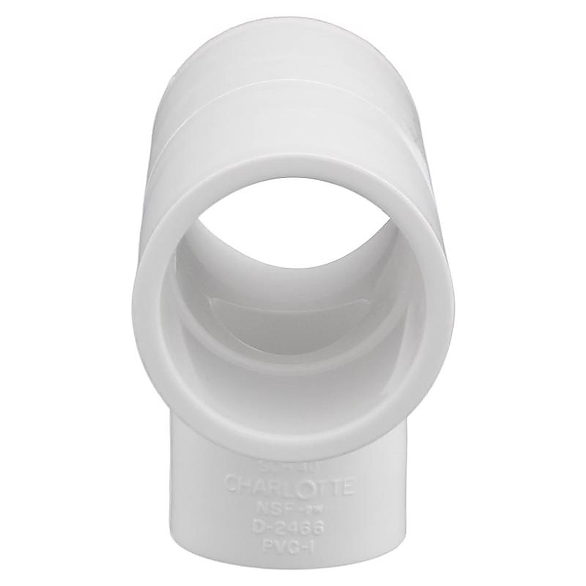 Charlotte Pipe PVC 02401 3200 Schedule 40 1 in. Slip x 1 in. Dia. Slip PVC Reducing Tee