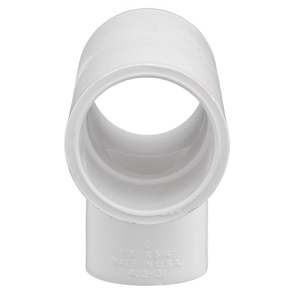 Charlotte Pipe PVC 02401 3200 Schedule 40 1 in. Slip x 1 in. Dia. Slip PVC Reducing Tee