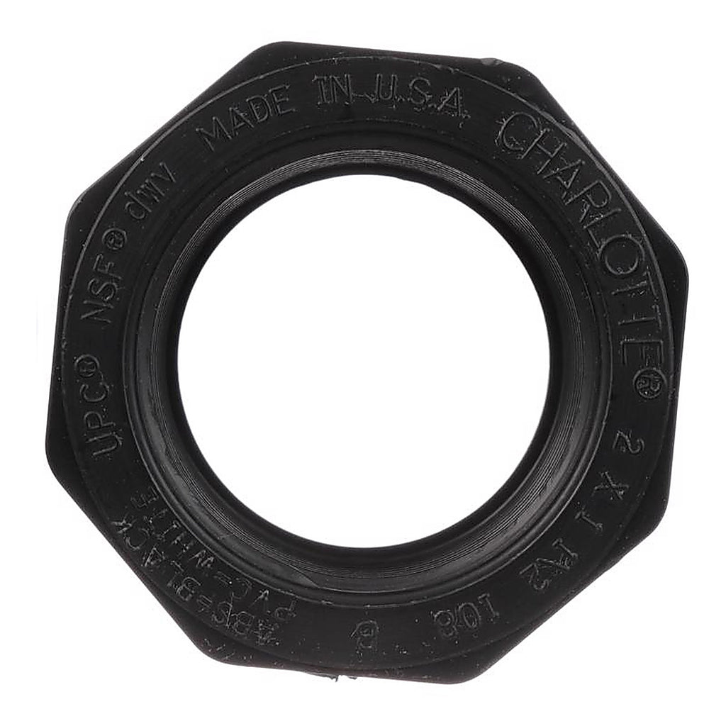 Charlotte Pipe ABS001080800 2 in. Spigot x 1-1/2 in. Dia. FPT ABS Flush Bushing